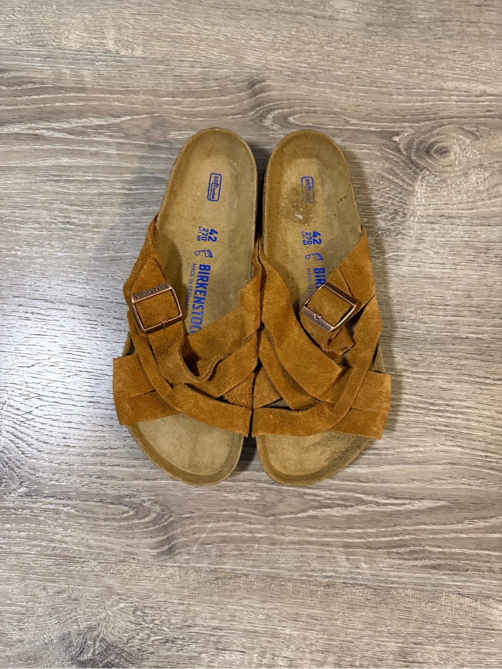 BIRKENSTOCK Lugano Soft Footbed sandals in mink NWOB - Picture 3 of 8